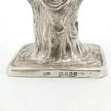 Edwardian Sterling Silver Novelty Parrot Form Spice Box Antique 1904 London