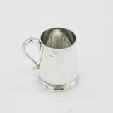 Edwardian Sterling Silver Christening Mug Tankard 1909 Birmingham Antique