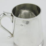 Edwardian Sterling Silver Christening Mug Tankard 1909 Birmingham Antique
