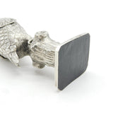 Edwardian Sterling Silver Novelty Parrot Form Spice Box Antique 1904 London