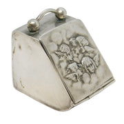 Sterling Silver Reynolds Angels Novelty Coal Scuttle Snuff Box Vintage