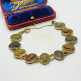 Regency Grand Tour Sterling Silver, Basalt, Lava & Granite Cameo Bracelet c1830