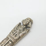 Danish Victorian Sterling Silver Religious Anointing Spoon 1885 Simon Groth