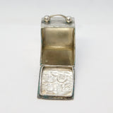 Sterling Silver Reynolds Angels Novelty Coal Scuttle Snuff Box Vintage