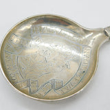 Danish Victorian Sterling Silver Religious Anointing Spoon 1885 Simon Groth