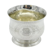 George III Sterling Silver Floral Pattern Beaker Cup Antique 1765 London
