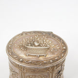 Edwardian Sterling Silver Renaissance Pattern Patch Box Antique 1904 Chester