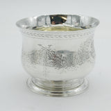 George III Sterling Silver Floral Pattern Beaker Cup Antique 1765 London