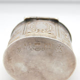 Edwardian Sterling Silver Renaissance Pattern Patch Box Antique 1904 Chester