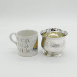 George III Sterling Silver Floral Pattern Beaker Cup Antique 1765 London