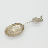 Dutch Victorian Sterling Silver Bear Handle Tea Caddy Spoon 1872 Rotterdam
