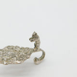 Dutch Victorian Sterling Silver Bear Handle Tea Caddy Spoon 1872 Rotterdam
