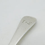 George II Early Sterling Silver Hanoverian Table Spoon Antique 1729 London