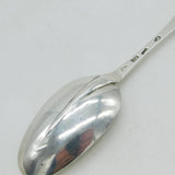 George II Early Sterling Silver Hanoverian Table Spoon Antique 1729 London