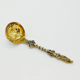 Victorian Sterling Silver Gilt Apostle Terminal Sugar Caster Spoon 1872 London