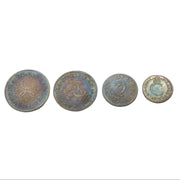 King Charles II Complete Silver Maundy Coin Set Antique 1671 Very Fine Condition