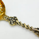 Victorian Sterling Silver Gilt Apostle Terminal Sugar Caster Spoon 1872 London