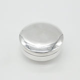 Egyptian Minimal Sterling Silver Trinket Box c1920 Antique Art Deco