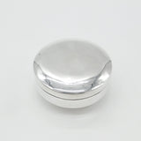 Egyptian Minimal Sterling Silver Trinket Box c1920 Antique Art Deco