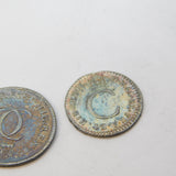 King Charles II Complete Silver Maundy Coin Set Antique 1671 Very Fine Condition