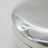 Egyptian Minimal Sterling Silver Trinket Box c1920 Antique Art Deco