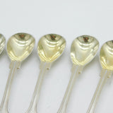 Paul Storr Georgian Set of Six Sterling Silver Condiment Spoons Antique London