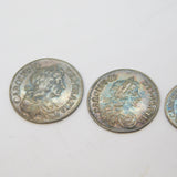 King Charles II Complete Silver Maundy Coin Set Antique 1671 Very Fine Condition
