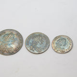 King Charles II Complete Silver Maundy Coin Set Antique 1671 Very Fine Condition