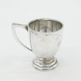 Sterling Silver Christening Mug Tankard 'Catherine Jane' 1919 Birmingham