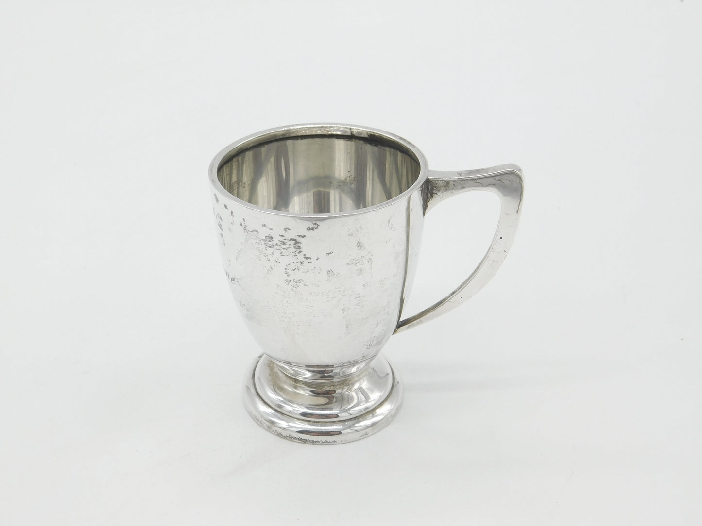 Sterling Silver Christening Mug Tankard 'Catherine Jane' 1919 Birmingham