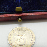 King George III Maundy Threepence Coin 1762 Very Fine Condition Antique