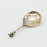 Norwegian .830 Grade Silver Crown Terminal Tea Caddy Spoon c1890 Bergen Antique