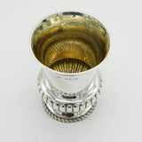 Early Victorian Sterling Silver Pedestal Beaker Cup Antique 1838 London