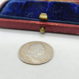 King George III Maundy Threepence Coin 1762 Very Fine Condition Antique