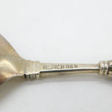 Norwegian .830 Grade Silver Crown Terminal Tea Caddy Spoon c1890 Bergen Antique