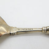 Norwegian .830 Grade Silver Crown Terminal Tea Caddy Spoon c1890 Bergen Antique