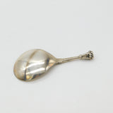 Norwegian .830 Grade Silver Crown Terminal Tea Caddy Spoon c1890 Bergen Antique