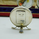 Boxed Set of Sterling Silver Fly Fishing Menu Holders Antique 1913 Chester