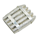Victorian Sterling Silver Novelty Cigar Form Vesta Case Antique 1887 Birmingham