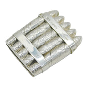 Victorian Sterling Silver Novelty Cigar Form Vesta Case Antique 1887 Birmingham