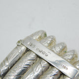 Victorian Sterling Silver Novelty Cigar Form Vesta Case Antique 1887 Birmingham