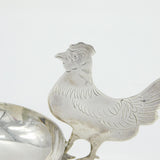 Sampson Mordan Sterling Silver Novelty Chicken Pin Dish Antique Chester