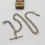 Victorian Sterling Silver Albert Watch Chain 1899 Antique Birmingham
