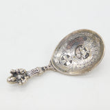 Victorian Norwegian .830 Silver Religious Anointing Spoon Antique c1890