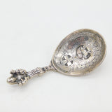 Victorian Norwegian .830 Silver Religious Anointing Spoon Antique c1890