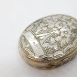 Victorian Sterling Silver Lucky Horseshoe Locket Antique 1876 Birmingham