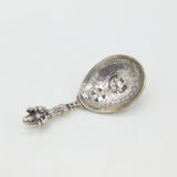 Victorian Norwegian .830 Silver Religious Anointing Spoon Antique c1890