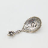 Victorian Norwegian .830 Silver Religious Anointing Spoon Antique c1890