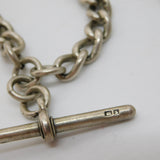 Victorian Sterling Silver Albert Watch Chain 1899 Antique Birmingham