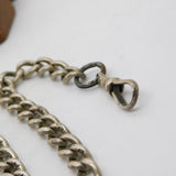 Victorian Sterling Silver Albert Watch Chain 1899 Antique Birmingham